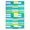 Green, Blue &#x26; Yellow Block Print Outdoor Rug by Ashland&#xAE;, 6ft. x 9ft.
